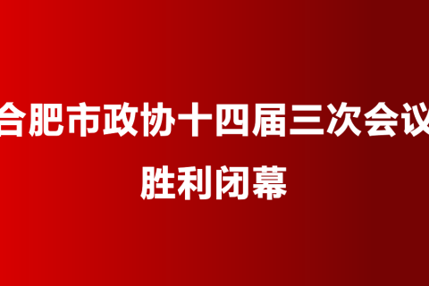 合肥市政协十四届三次会议胜利闭幕