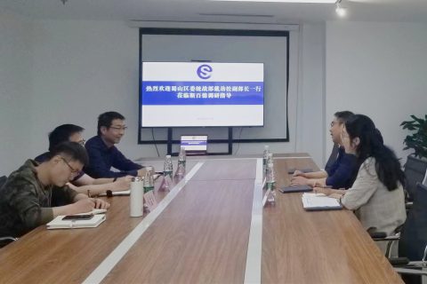 蜀山区委统战部副部长戴劲松一行莅临斯百德指导调研