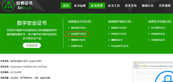 SSL证书类型