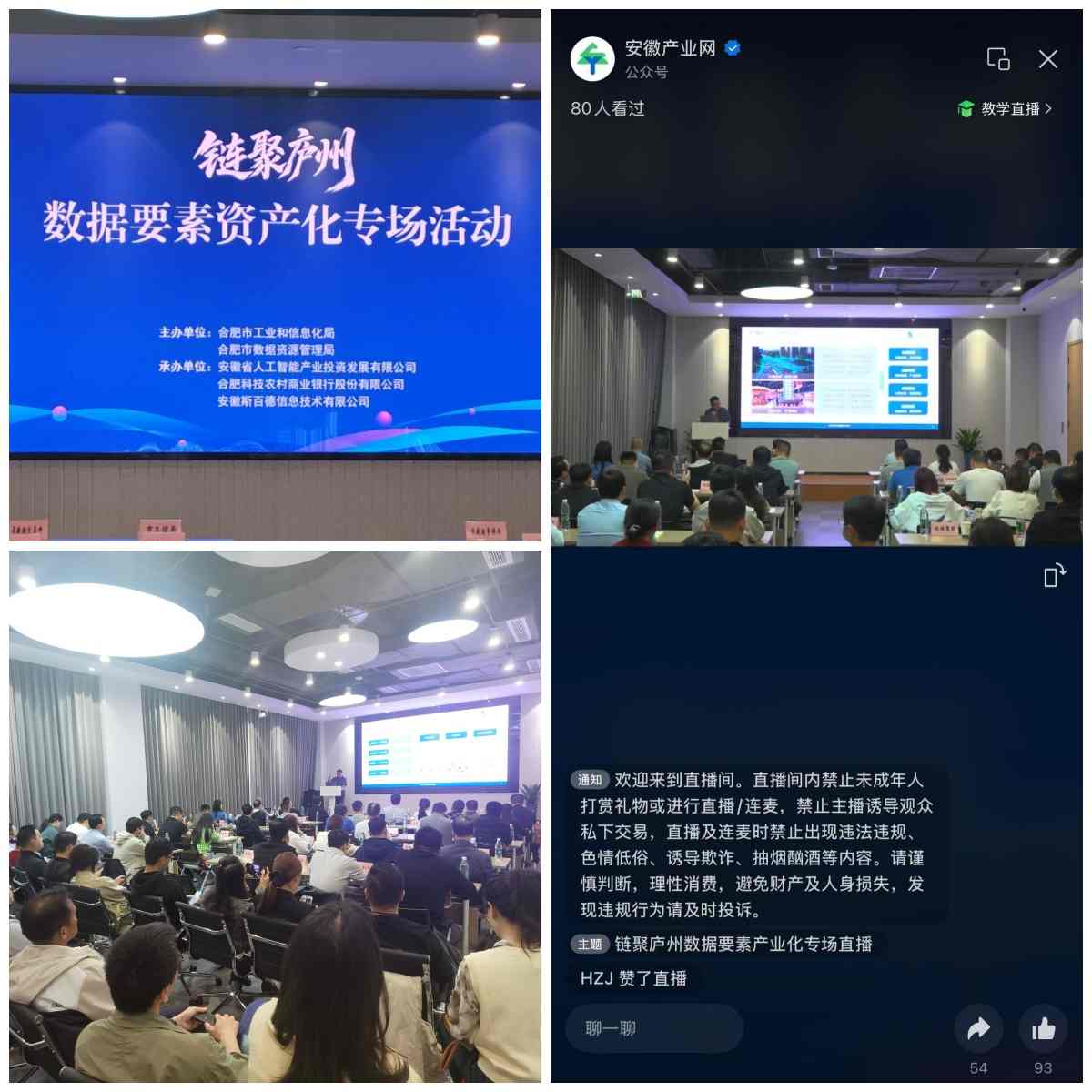 “链聚庐州”数据要素资产化专场活动