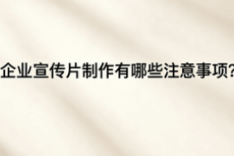 企业宣传片